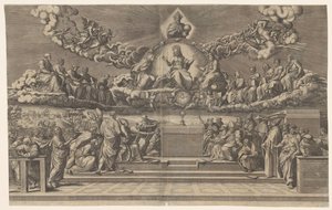Disputa sobre el Santísimo Sacramento de Giorgio Ghisi