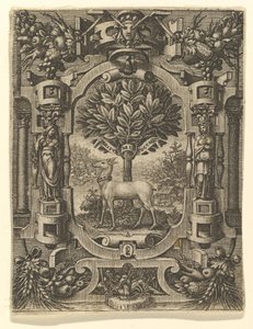 Emblema de Lucrezia Gonzaga, antes de 1566 de Giorgio Ghisi