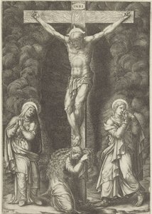 Crucifixión de Cristo de Giorgio Ghisi
