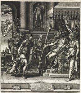 La calumnia de Apeles de Giorgio Ghisi