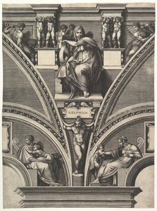La Sibila Délfica, de la serie de Profetas y Sibilas en la Capilla Sixtina de Giorgio Ghisi