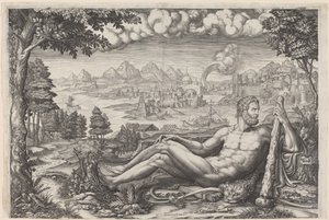 Hércules descansando de sus labores