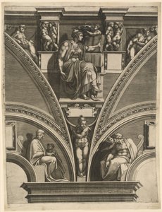 La Sibila Eritrea de Giorgio Ghisi after Michelangelo