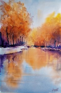 El resplandor del río en otoño de Giorgio Gosti