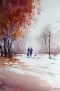 Un paseo otoñal en pareja de Giorgio Gosti