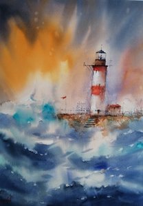 Faro Tormenta Dorada de Giorgio Gosti