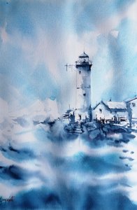 Faro del Océano Tormentoso de Giorgio Gosti
