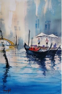 Góndolas de los canales de Venecia de Giorgio Gosti