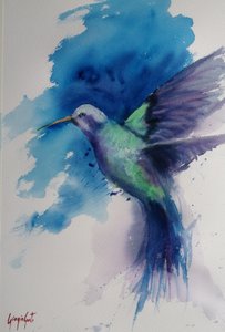 El vibrante vuelo del colibrí