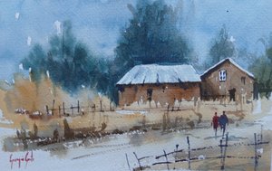 Sendero invernal hacia las cabañas de Giorgio Gosti