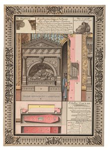 Uno de los tres proyectos para la tumba de Louis-Charles d