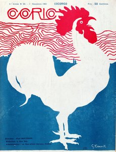 Portada de la revista "Cocorico", diciembre de 1901 (litografía en color)