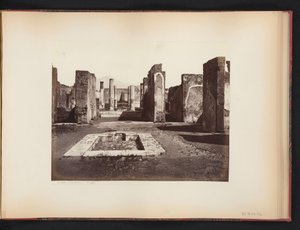 Vista de las ruinas de la Casa di Pansa en Pompeya, Italia Casa di Pansa (Pompeya) (título sobre objeto) de Giorgio Sommer (attributed to)