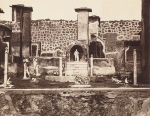 Casa de Marco Lucrecio, Pompeya, hacia 1870 (foto)