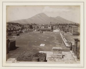 Vista del foro de Pompeya
