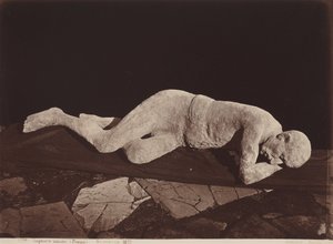 Fundición humana, Pompeya,1873 (foto)