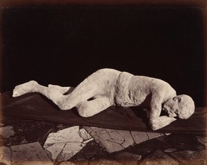 Fundición humana, Pompeya,1873 (foto)