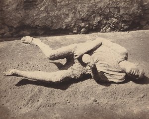 Impronta humana, Pompeya
