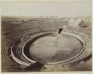 Interior del anfiteatro de Pompeya de Giorgio Sommer