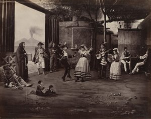 Napoli Tarantella, ca. 1870 de Giorgio Sommer