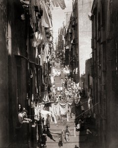 Escena callejera, Nápoles, Italia de Giorgio Sommer