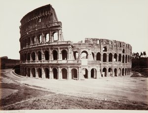 El Coliseo o Anfiteatro Flavio, Roma de Giorgio Sommer