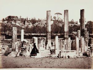 El Templo de Serapis en Pozzuoli, Nápoles de Giorgio Sommer