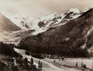 Vista de un glaciar en Suiza de Giorgio Sommer