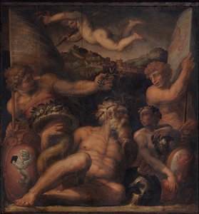Alegoría de Cortona y Montepulciano de Giorgio Vasari