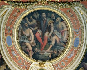 Cosimo I y sus artistas, de la Sala di Cosimo I de Giorgio Vasari
