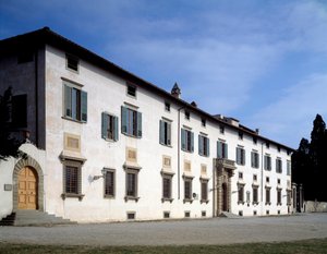Fachada de la Villa Medicea de Castello, circa 1538 de Giorgio Vasari