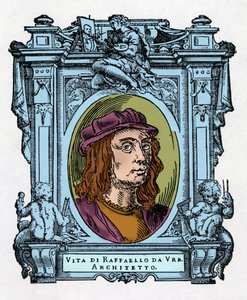 Retrato de Rafael de Giorgio Vasari