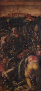Asalto a Monteriggioni, 1563-1565 de Giorgio Vasari