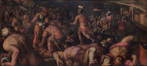 La batalla contra Radagaisus en Faesulae en 406, 1563-1565 de Giorgio Vasari