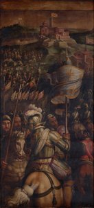 La captura de la fortaleza de Monastero, 1563-1565 de Giorgio Vasari