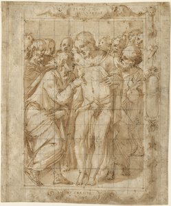 La incredulidad de Santo Tomás, c.1556-57