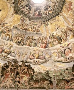 El Juicio Final, detalle de la cúpula del Duomo, 1572-79 de Giorgio Vasari