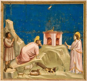 Italia, Padova, Ángel anunciando a Joaquín que será padre
