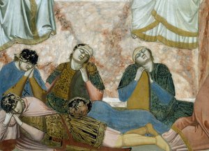 La Resurrección de Cristo, detalle de Vida y Pasión de Cristo, por Giotto