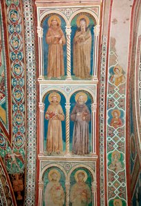 Representación de los Santos Francisco de Asís, Santa Clara, San Benito y San Antonio de Padua