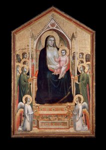 Virgen en majestad, rodeada de santos de Giotto (c.1266 1337)