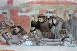 Muerte de San Francisco e Inspección de los Estigmas de Giotto di Bondone