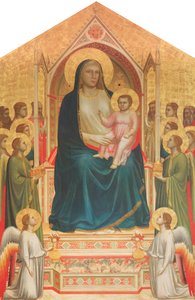 Todos los Santos Virgen Entronizada de Giotto