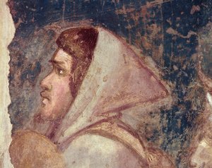Cabeza de un pastor de Giotto di Bondone