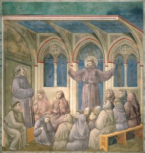 La aparición en la sala capitular en Arles, 1297-99 de Giotto di Bondone