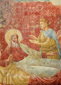Isaac rechaza a Esaú, detalle de Isaac y Esaú, c.1288 (detalle) de Giotto di Bondone