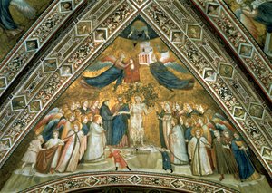 El matrimonio místico de San Francisco con la Santa Pobreza de Giotto di Bondone school of Giotto di Bondone school of