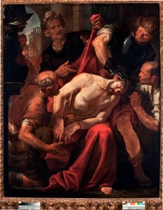 La burla de Cristo (Jesús burlado por los soldados) de Giovacchino Assereto