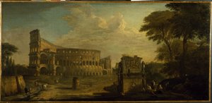 Vista del Coliseo, Roma de Giovani Paolo (attr. to) Panini