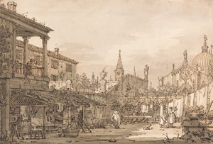Capricho de un patio veneciano de Giovanni Antonio Canal
